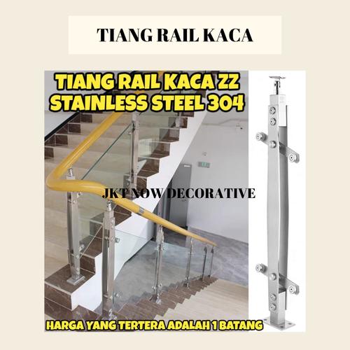 Jual TIANG RALLING STAINLESS KACA 40X40 KACA 304 - JKT - Kab. Tangerang ...