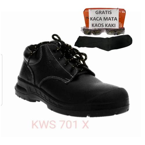 Jual Safety Shoes Kings Kws 701 Hitam / Sepatu Safety Proyek Murah