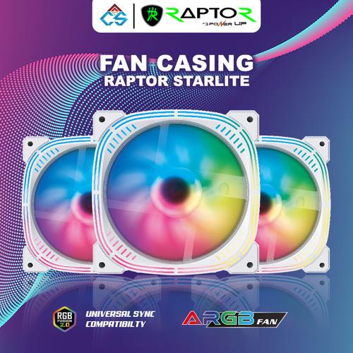 Jual PAKET 3 FAN Casing Gaming 12cm ARGB RAPTOR FAN STARLITE - Putih ...