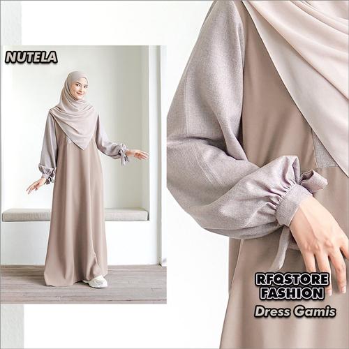 Jual Gamis Wanita Remaja Kekinian Terbaru Dress Gamis Muslim Polos 2