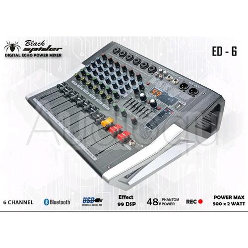 Jual Power Mixer Blackspider ED 6 Black Spider ED6 ED06 / ED 06 6