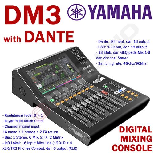 Jual YAMAHA DM3 DANTE DIGITAL MIXER / DM3 MIXING CONSOLE / DM 3 ...