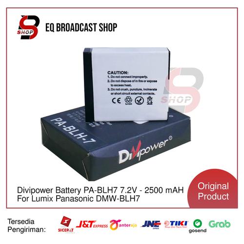 Jual Divipower Battery PA-BLH7 2500 mAH For Lumix Panasonic - Main Image