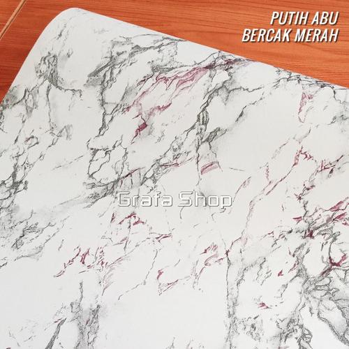 Grafa Sticker Jual Stiker Marmer Dekorasi Dapur / Meja Sticker Kitchen - Putih Bercak ...