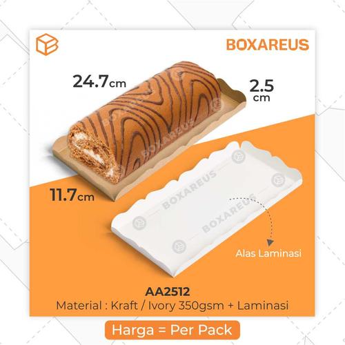 Jual Alas Kue Tatakan Roll Cake Tray Roti Laminasi | AA2512 - Brown ...