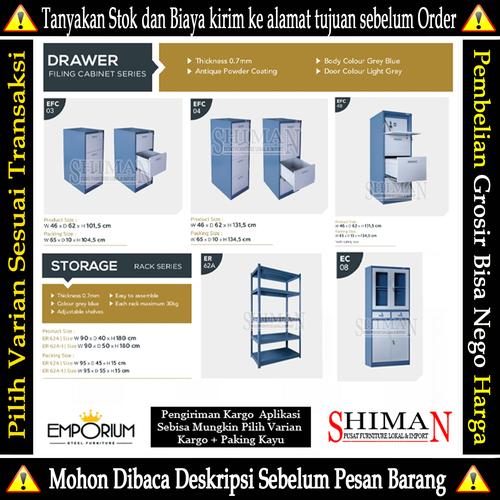 Jual Lemari Besi Emporium / Lemari Arsip / Drawer & Rack - Siku - ER ...