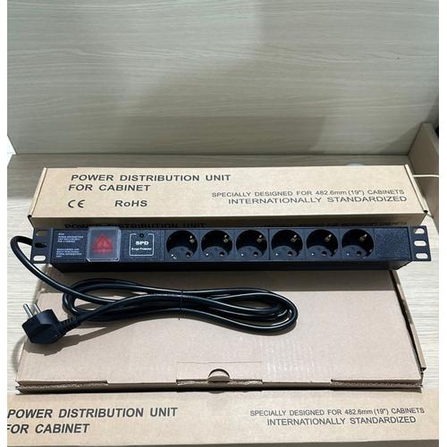 Jual PDU 6 Outlet switch on/off + Surge Protector/anti petir - Jakarta ...