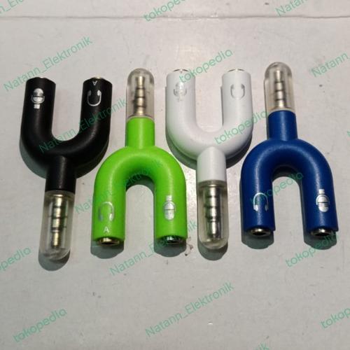 Jual 3263 t paralel converter pembagi mic dan headset handphone hp 3 ...