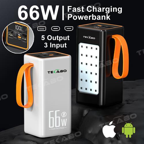 Super Battery Bank Lenovo 50000mAh High Capacity 100W Fast