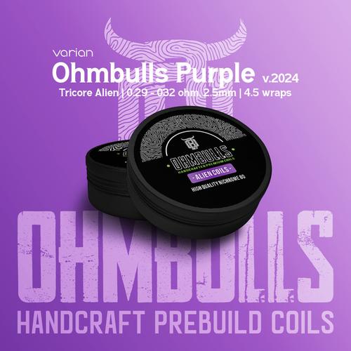 Alien Coil Rda Promo Alien Coil Purple Ohmbulls Tricore KN NI80 RBA RTA/AIO 2.5mm 0.32 ...