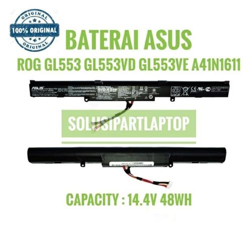 Batterie d'ordinateur portable compatible A41N1611 (14.4V 48Wh) avec ROG GL553 GL553VW GL553VD GL553VE GL753V FX53VD FZ53V série A41LK5H  7