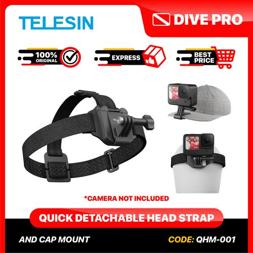 Telesin 2-in-1 Quick Release Kopfband & Cap Clip - Halterung Für Action-Kameras