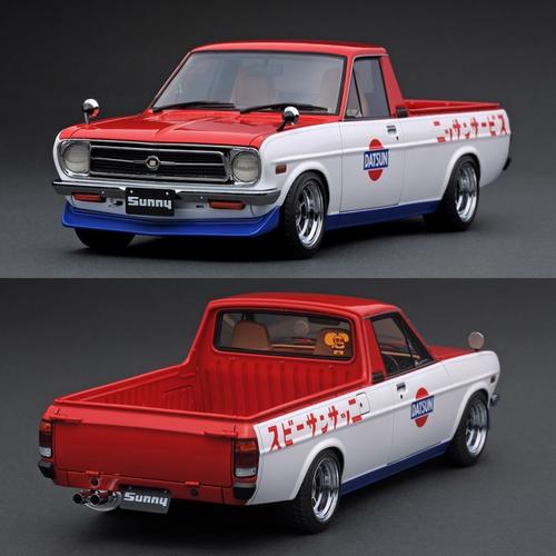 IG 1/18 1432 Nissan Sunny Truck Long B121 ライトブルー ニッサン サニー トラック イグニッションモデル Jual Ignition Model 1:18 Nissan Sunny Truck (B121) [Datsun Livery