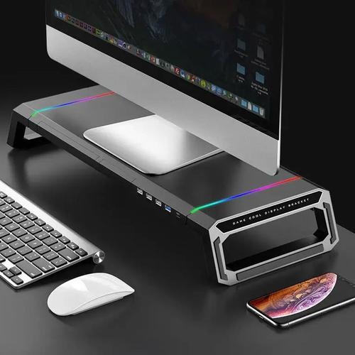 TooQ TQMR0124 Soporte Elevador Para Monitor/Portátil Con 3 Puertos USB Negro Especificaciones