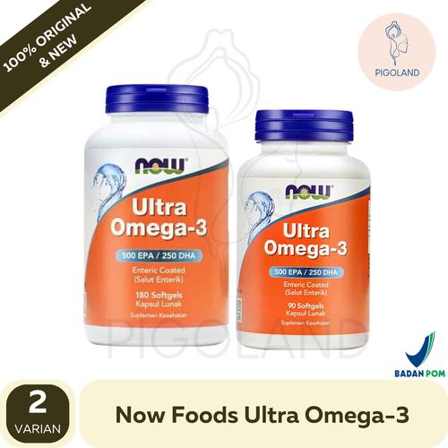 Jual Now Foods Ultra Omega-3 Omega 3 Cardiovascular Support 500 EPA 250 ...
