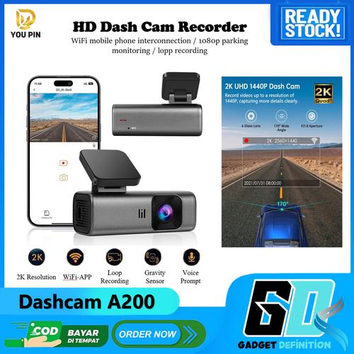 Promo Kamera Mobil Dashcam A 200 Hidden Wi-Fi Recorder HD 1080P