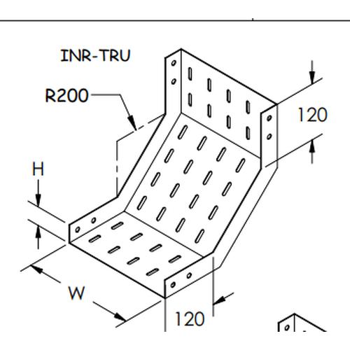 Jual Cable Tray Inside Riser/Inside Riser Tray 800x50 Plat 1.8 SPHC ...