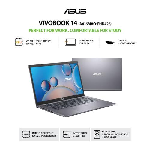 Jual ASUS VivoBook A416MAO-FHD426 Slate Grey Kota Medan