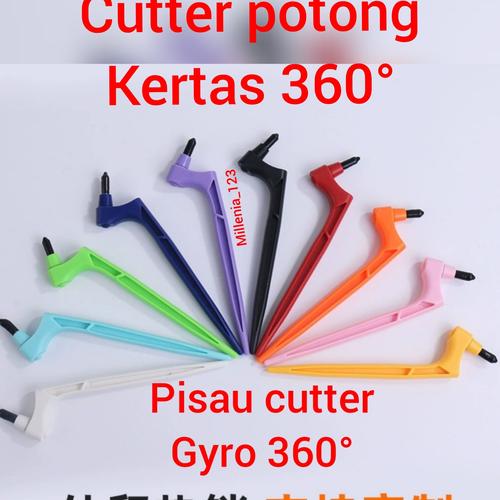 Jual pisau cutter potong kertas gyro 360°craft cutting blade - cutter ...