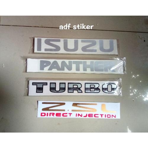 Isuzu Direct Injection Sticker Jual Sticker Stiker Tulisan ISUZU TURBO Isuzu panther Turbo Kotak Pick ...