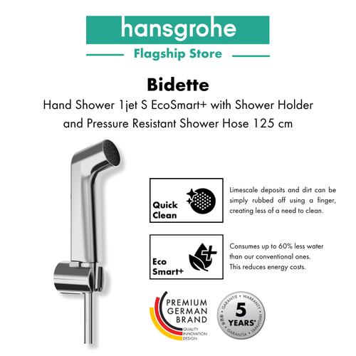 Promo hansgrohe Bidette hand shower EcoSmart w/ holder and flexible