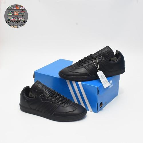 Jual Sepatu Adidas samba humanrace triple black BNIB all