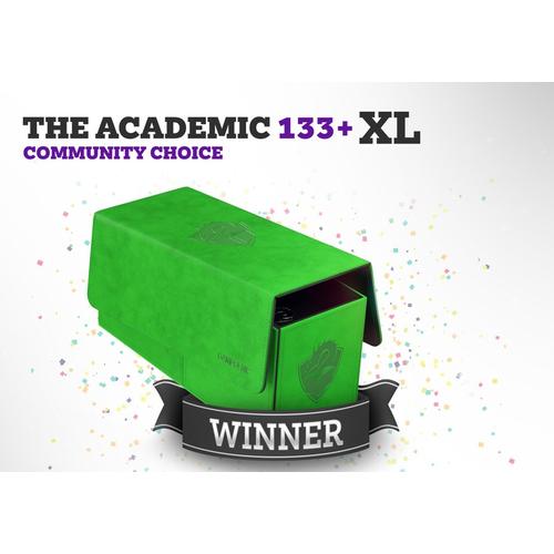 Gamegenic The Academic 133+ XL Porta Mazzi Black/purple – Capienza 133+ Carte, Per Giochi Di Carte E TCG