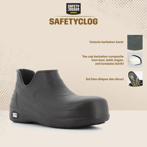 Promo Sepatu Safety Jogger Safetyclog / Safety Shoes Chef Dapur Anti