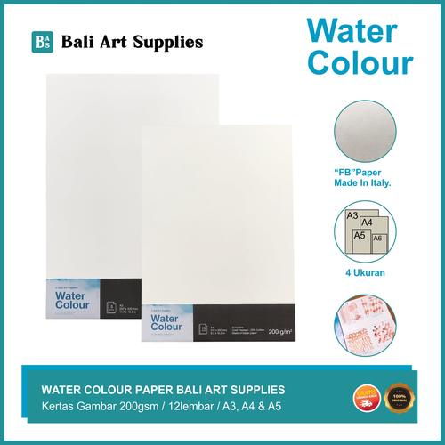 Promo Water Colour Paper Bali Art Supplies/Kertas Gambar&Sketsa Lembar