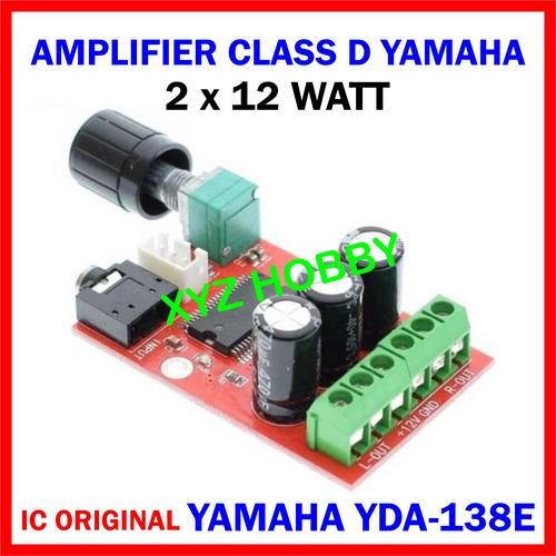 Carte Amplificatrice Audio Numérique YDA138-E, 12V DC, 12W+12W (Dual Channel) - Nouvelle, Pour Projet DIY, Home Cinéma, Voiture