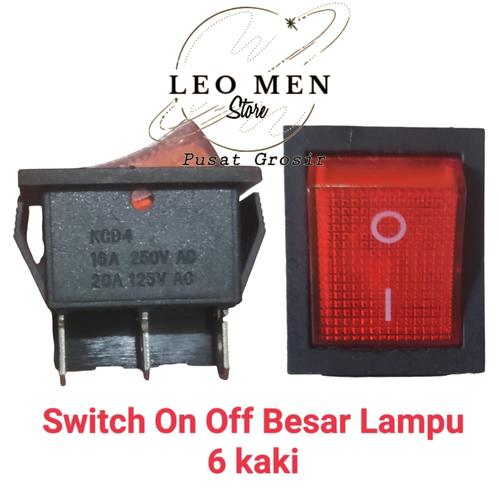 Jual Saklar On Off Besar~Switch On Off Besar~Besar 6 Pin/6 Kaki~Lampu ...
