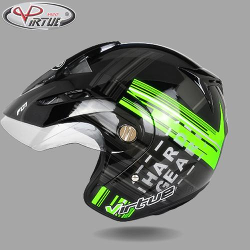 Jual VIRTUE Helm Half Face Hard Gear Gloss Tersedia Ukuran M L dan XL