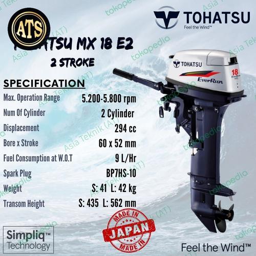 Promo Mesin Tempel Tohatsu 18PK EverRun Tenaga Kuat Made In Japan Asli