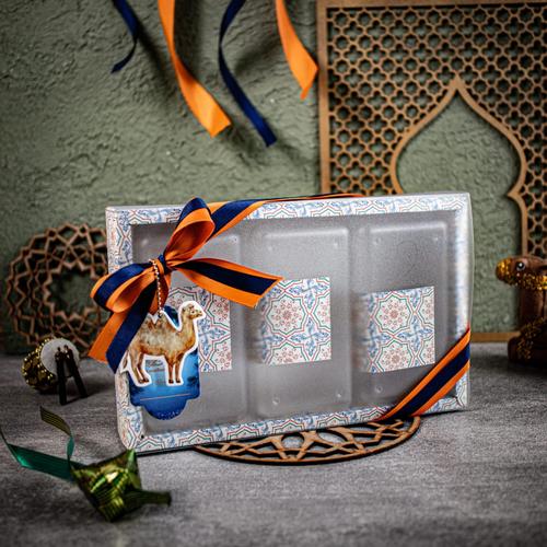 Jual 25x15x7 BOX IDUL FITRI LEBARAN MIKA BURAM FREE PITA 2 WARNA BOX