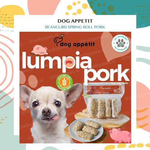 Jual DOG APPETIT PORK BEANCURD SPRING ROLL Lumpia Babi Snack Dog Food