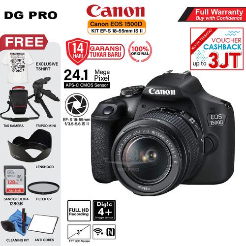 Jual Canon EOS 1500D Kit 1855mm IS II Kamera DSLR Canon EOS 1500D