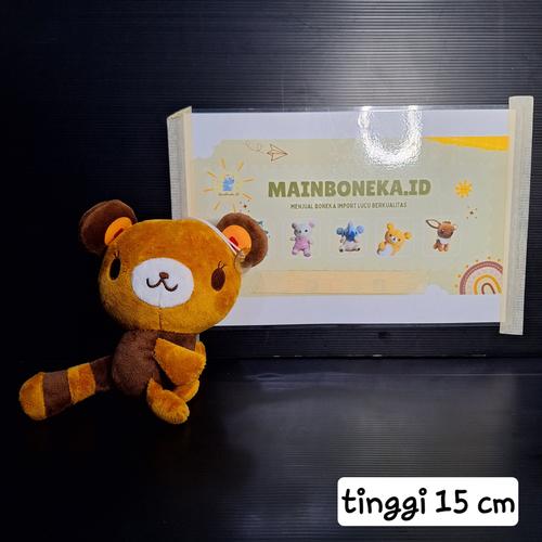 Jual Boneka Rakun Raccoon Coklat Bulu Mata Cantik Lucu Gantungan - Kota ...