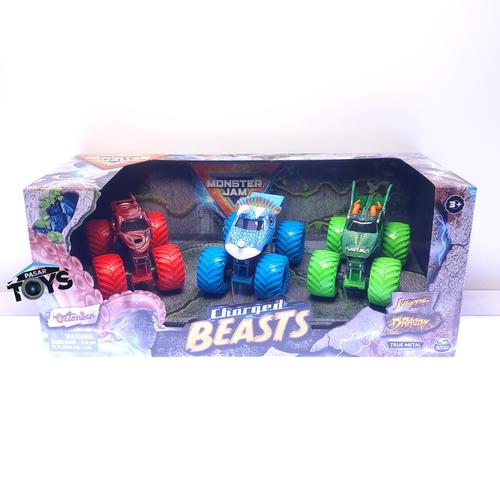 Jual Monster Jam 1:64 Charged Beasts 3 Pack True Metal - Jakarta Utara ...