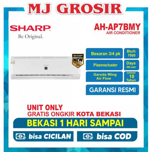 Jual AC SHARP AH-AP 07 BMY 3/4PK PLASMA CLUSTER UNIT ONLY - Kota Bekasi ...