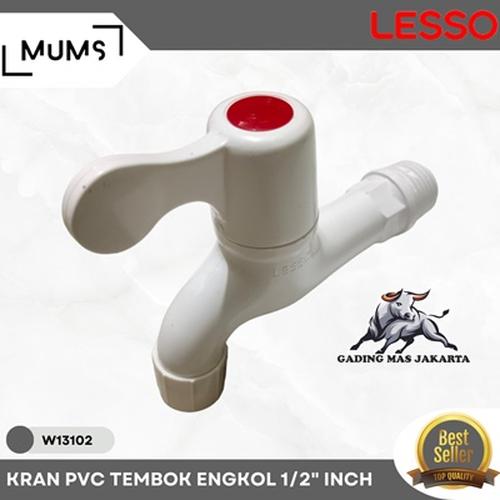 Jual Kran Pvc Tembok Engkol Lesso 1/2