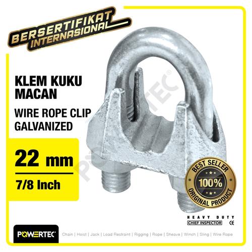 Jual Wire Rope Clip 22mm / Klem Seling 22mm / Kuku Macan Galvanized ...