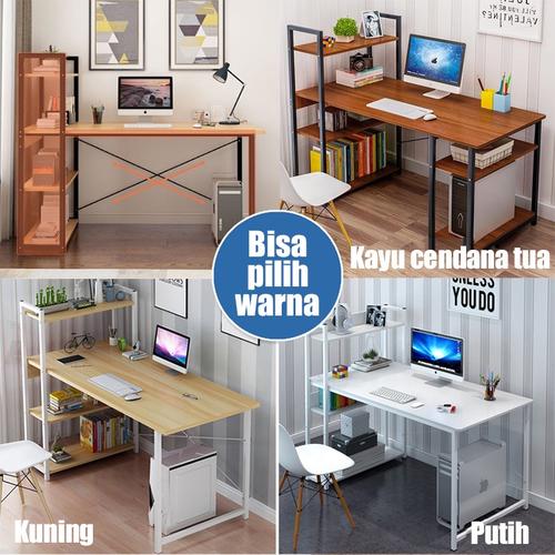 Jual Meja Rack Rakk Kantor Belajar Kerja Susun Buku Laptop Komputer ...