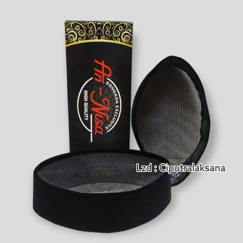 Promo Peci Hitam Songkok Nasional Motif Full Ac An Nisa Tinggi 6 7 8 9 ...