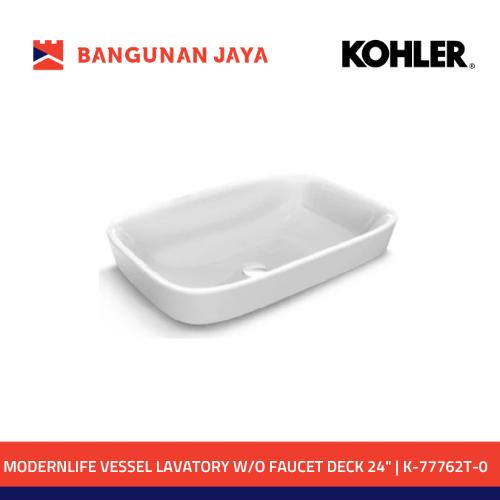 Promo KOHLER MODERNLIFE VESSEL LAVATORY W/O FAUCET DECK 24