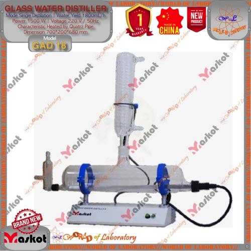Jual MASKOT Glass Water Distiller for Aquadest Model GAD-18 - Jakarta ...