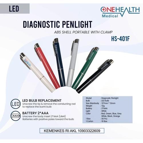 Promo ONEHEALTH DIAGNOSTIC PENLIGHT HS401F LED / CAHAYA PUTIH SENTER