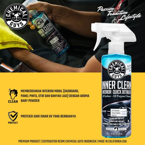 Jual Chemical Guys InnerClean Interior Baby Powder 473ml Interior Mobil