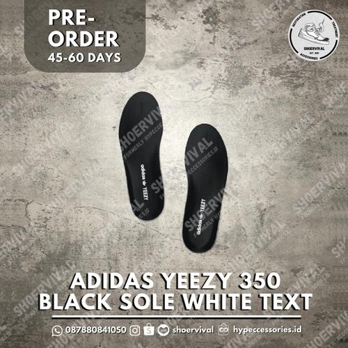 Jual [PRE-ORDER] Yeezy 350 Insoles Black Sole White Text - Jakarta ...
