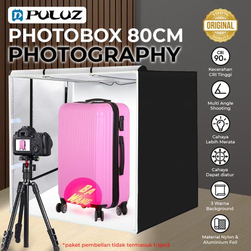 Promo Fotobox 80cm LED Light Portable PhotoBox Studio Photo Foto Box