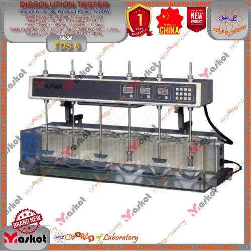 Jual MASKOT Tablet Dissolution Tester 6 Vessels (Uji Waktu Larut Tablet ...